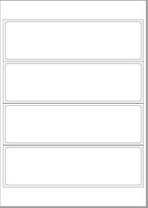 Самоклеящаяся этикетка TF 4M2/P