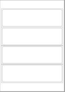 Самоклеящаяся этикетка TF 4M2/P